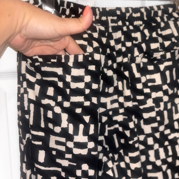 Banana republic LINEN-BLEND PULL-ON WIDE-LEG CROPPED PANT SZ 8​​ - Picture 7 of 13